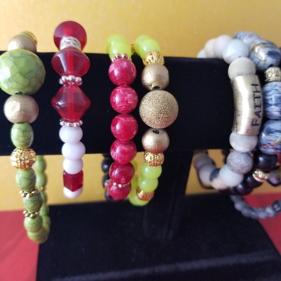 Handmade Trendy Fashion Bracelets (Set of 9) - Picture 2 of 2
